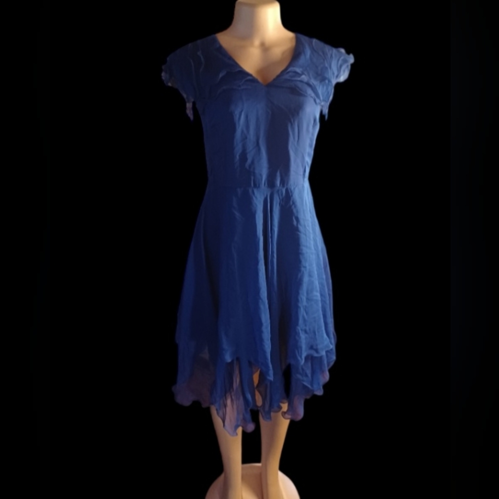 Vintage Custom Barbara Bates Silk Swing Dress